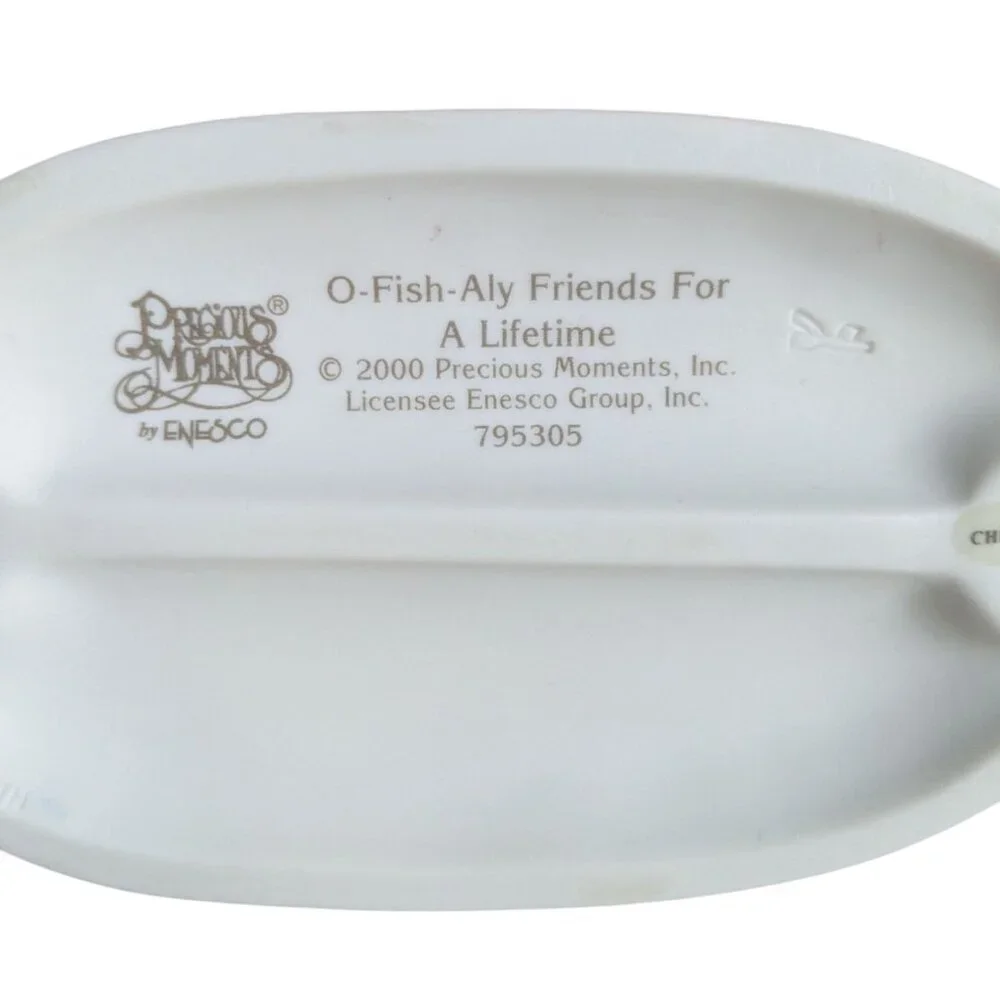 Precious Moments Figurine O-Fish-Aly Friends For A Lifetime By Enesco - Picture 11 of 12